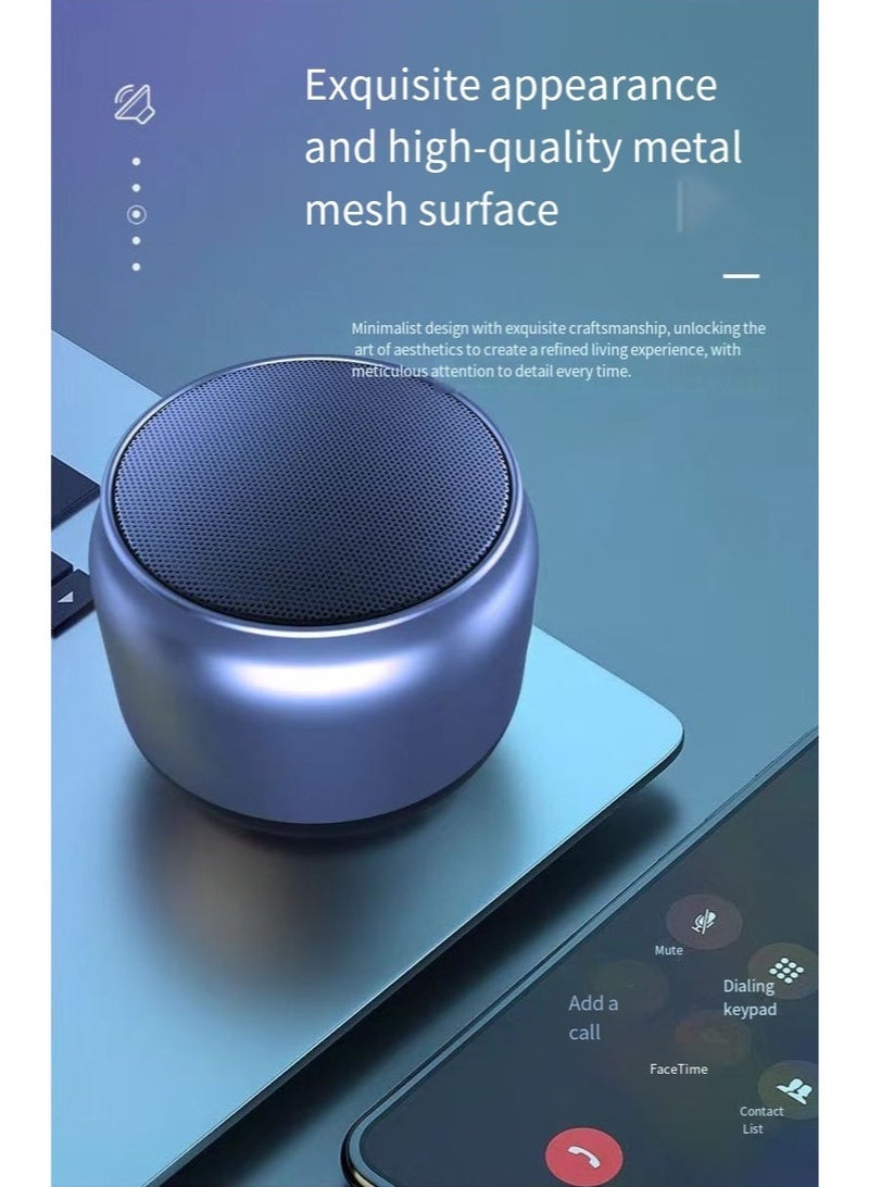 QZ Best Mini Portable Bluetooth Speaker with HD Sound & Bass, Smallest Wireless Bluetooth Speakers for Phone/PC/Tablet, Photo Selfie Button Answer Phone Calls, Cute Tiny Speaker - Image 4